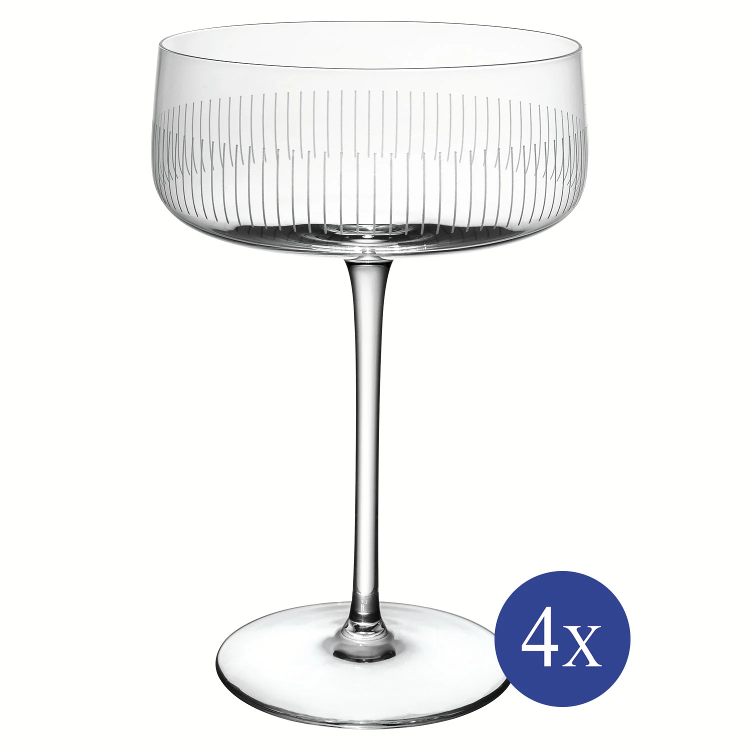 Afina Набор бокалов для шампанского 120 мл, 4 шт